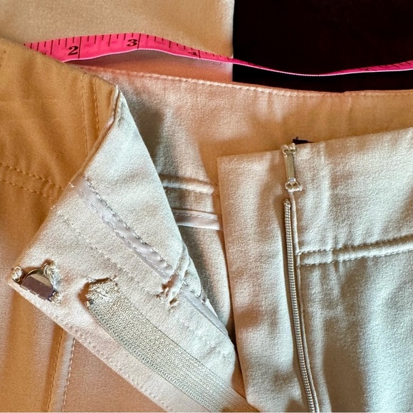 DKNY Cream Straight Leg Women's Pants - Picture 5 of 7